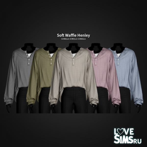 Пуловер Soft Waffle Henley