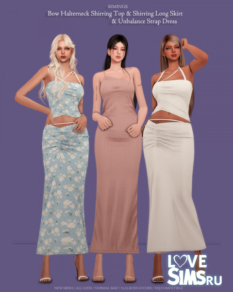 Комплект Unbalance Strap Dress