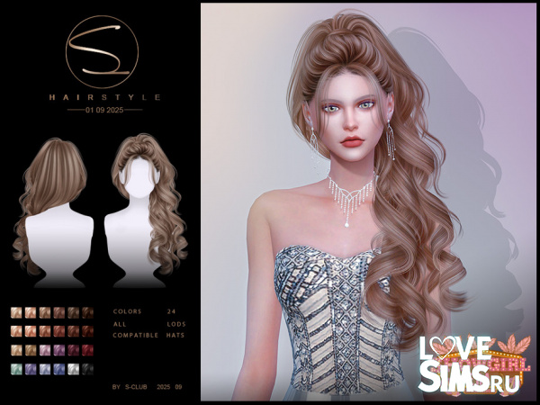 Прическа Side Parted Ponytail 010925