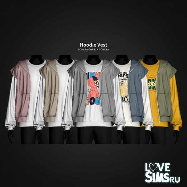 Мужское худи Hoodie Vest II
