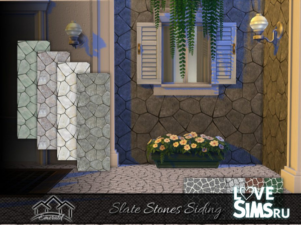 Каменное покрытие Slate Stones Siding