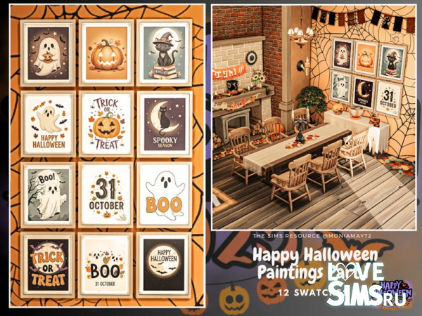 Картины Happy Halloween Paintings