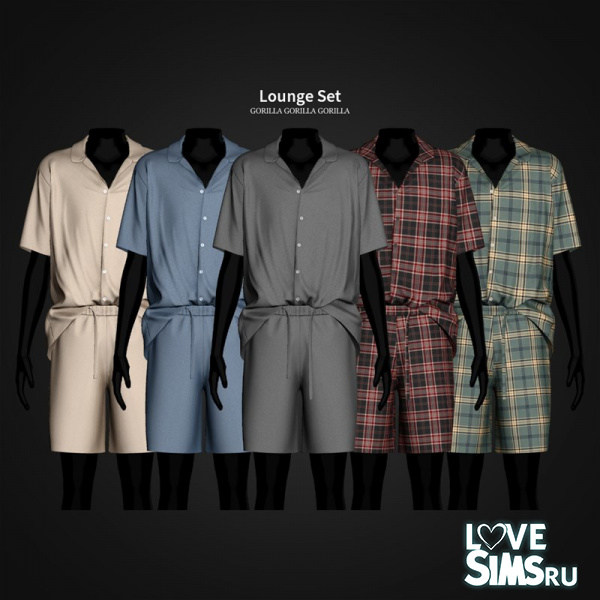 Рубашка и шорты Lounge Set