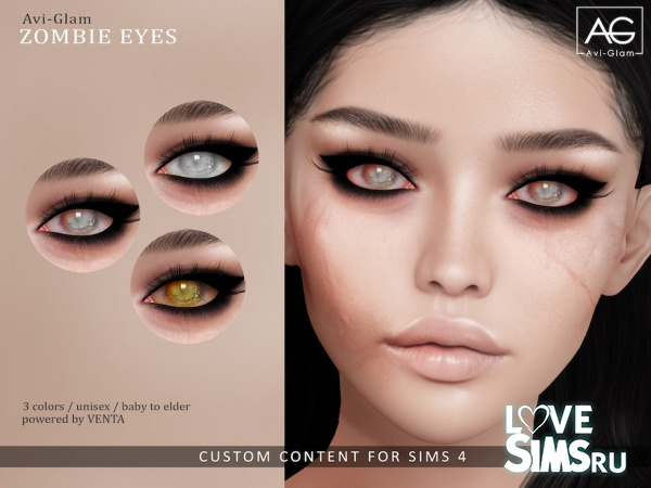 Линзы Zombie Eyes