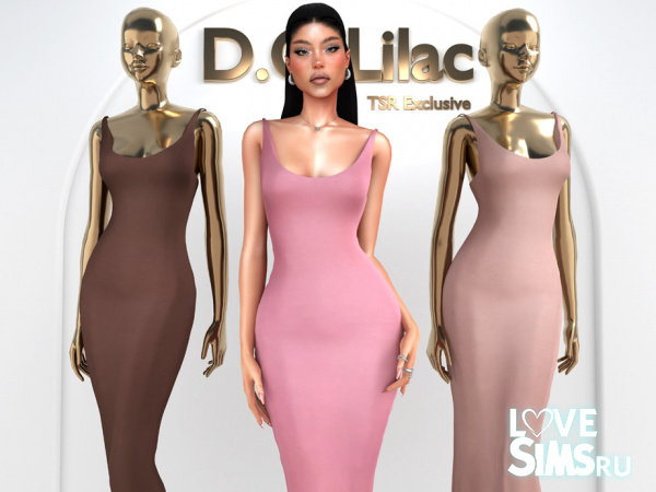 Платье Scoop Neck Jersey Dress DO2038