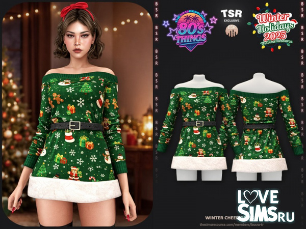 Платье Winter Cheer Dress BD1646