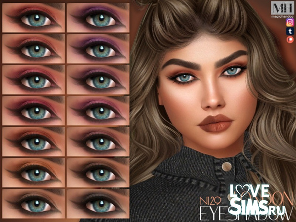 Тени для глаз London Eyeshadow N129