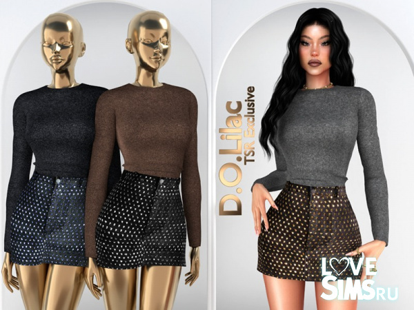 Свитер и юбка Urban Shine Set DO143
