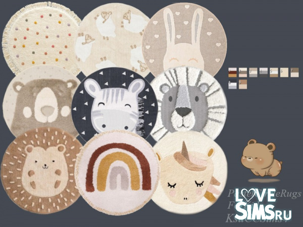 Коврики Pastel Circle Rugs for Kids