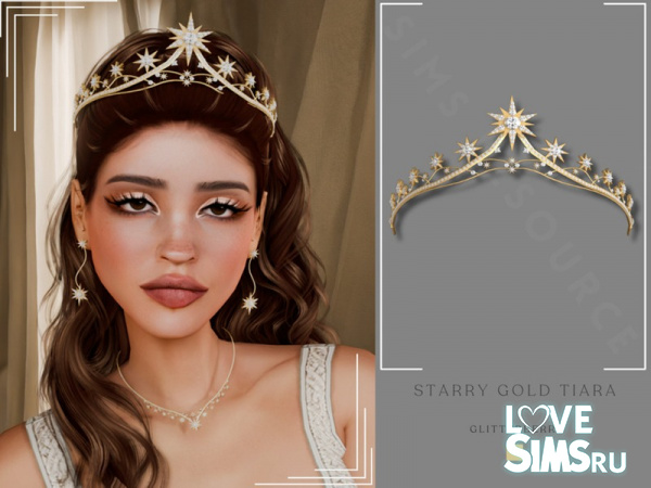 Тиара Starry Gold Tiara