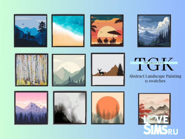 Картины Abstract Nature Painting