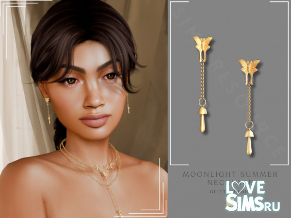 Серьги Mushroom Earring