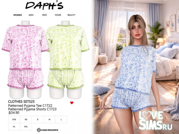 Пижамный комплект CLOTHES SET525