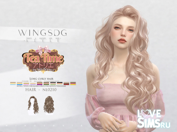 Прическа NL0210 Long Curly Hair