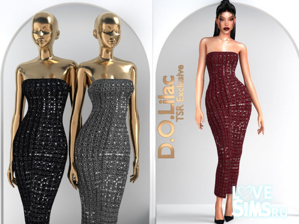 Платье Beaded Maxi Dress DO2182