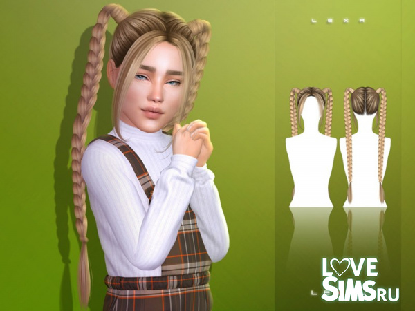 Прическа Lexa Long Braids With Bangs