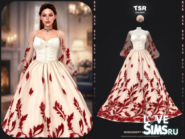 Платье Windswept Rose Dress BD1664