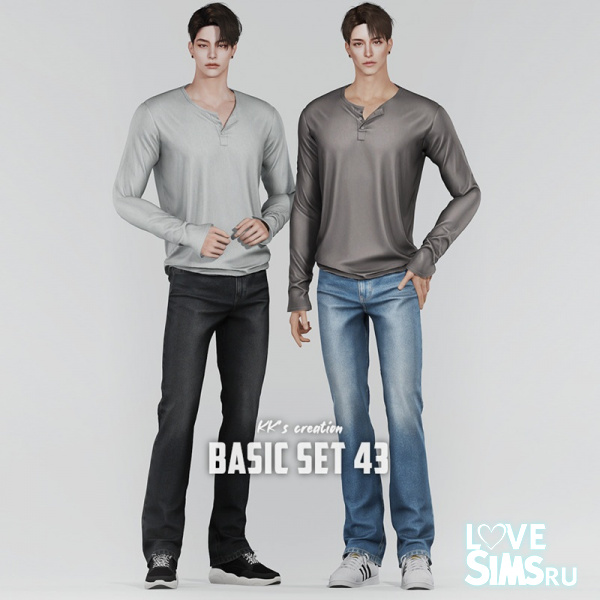 Лонгслив и джинсы BASIC SET 43