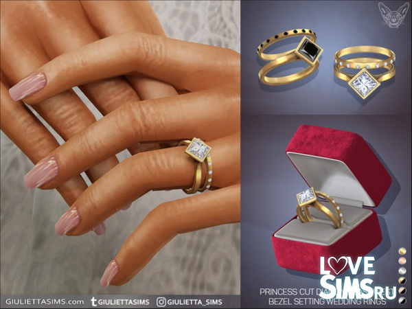 Кольцо Princess Cut Diamond
