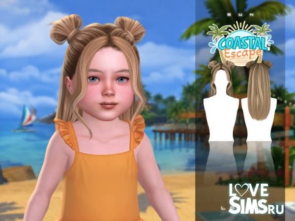 Прическа Sun Long Updo With Buns