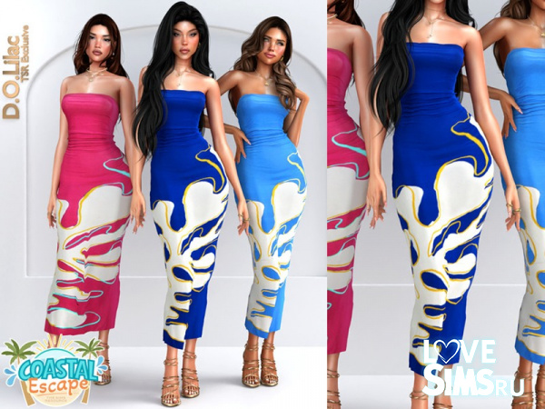 Платье Coastal Wave Dress