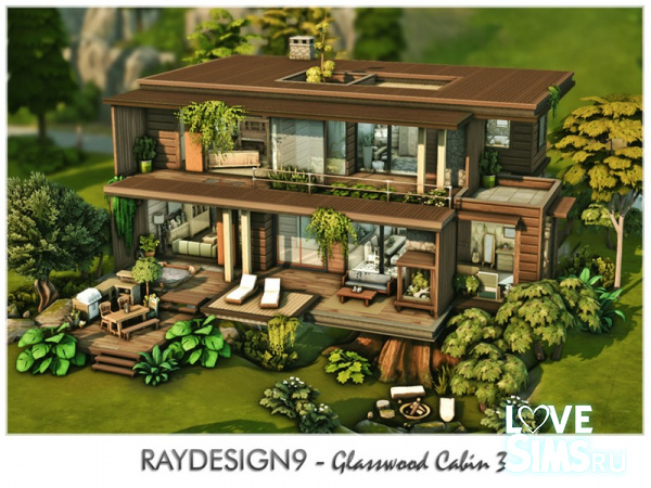 Дом Glasswood Cabin 3