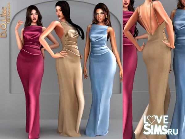 Атласное платье Satin Whisper Dress