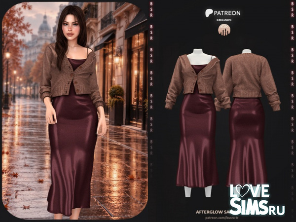 Платье Afterglow Satin Dress