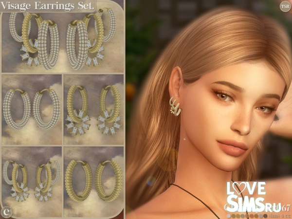 Серьги Visage Earrings Set