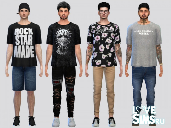 Комплект футболок Large Graphic Tees
