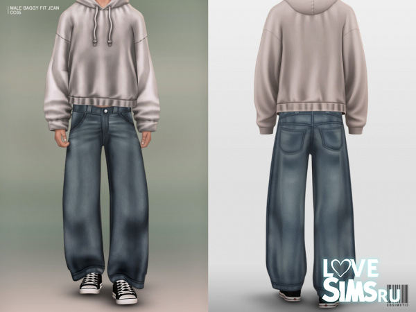 Мужские джинсы Male Baggy Fit Jean
