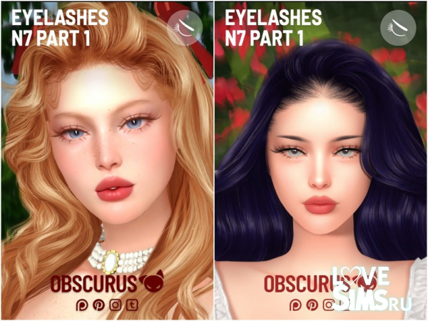 Ресницы 3D EYELASHES N7 PART 1