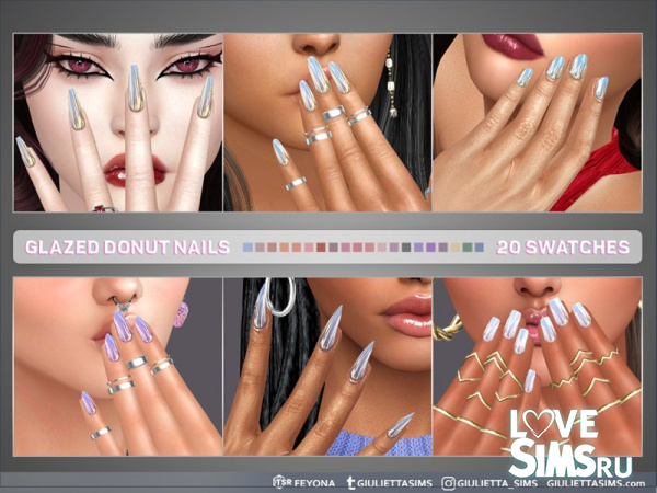 Ногти Glazed Doughnut Nails