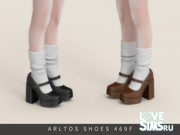 Туфли Mary Jane heels with socks