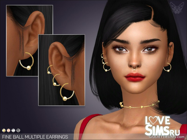 Серьги Fine Ball Earrings